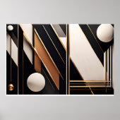 Luxusgeometrie Poster (Vorne)