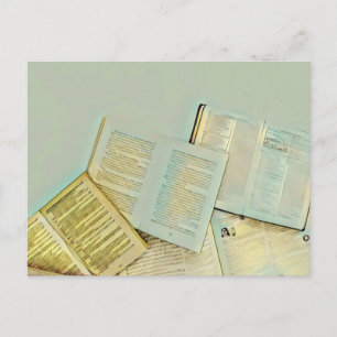 Luxusgeschenke für Buchliebhaber Postkarte