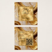 Luxusgeschmolzene Gold- und Glitzer-Visitenkarte (Vorne & Hinten)