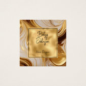 Luxusgeschmolzene Gold- und Glitzer-Visitenkarte (Vorderseite)