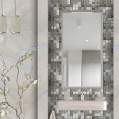 Luxusglas, Muschel und Metallgeometrie N4 Fliese