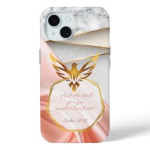 Luxusglaube Rosa Satin Marmor Goldtaube