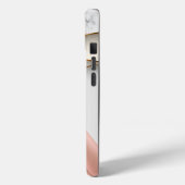 Luxusglaube Rosa Satin Marmor Goldtaube Case-Mate iPhone Hülle (Rückseite / Links)