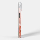 Luxusglaube Rosa Satin Marmor Goldtaube Case-Mate iPhone Hülle (Rückseite / Rechts)