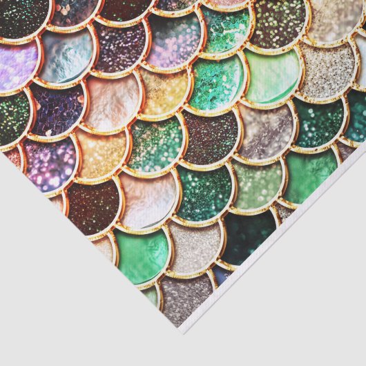 LuxusGlitzer-Meerjungfrau-Skalen - Mehrfarben Seidenpapier (Ausschnitt)