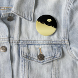 Luxusgold dekoriert auf Gold & Schwarz, Monogram, Button