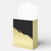 Luxusgold dekoriert auf Gold & Schwarz, Monogram, Geschenkschachtel (Geöffnet)