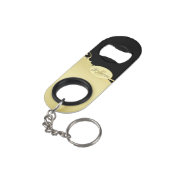 Luxusgold dekoriert auf Gold & Schwarz, Monogram, Mini Flaschenöffner (Rückseite Schrägansicht)