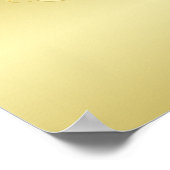 Luxusgold dekoriert auf Gold & Schwarz, Monogram, Poster (Ecke)