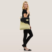 Luxusgold dekoriert auf Gold & Schwarz, Monogram, Tasche (Am Model)