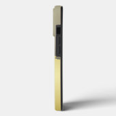 Luxusgold dekoriert auf Gold & Silber, Monogram Case-Mate iPhone Hülle (Rückseite / Links)