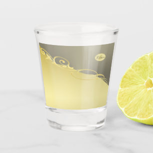 Luxusgold dekoriert auf Gold & Silber, Monogram Schnapsglas