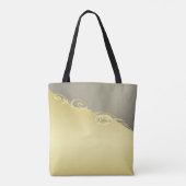 Luxusgold dekoriert auf Gold & Silber, Monogram Tasche (Rückseite)