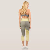 Luxusgold dekoriert auf Gold und Silber, Monogram, Capri Leggings (Rückseite)