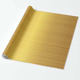 Luxusgold gebürstete Metallbeschaffenheit 10 Geschenkpapier
