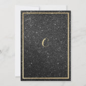 Luxusgold Glitzer Retirement Party Einladung (Rückseite)