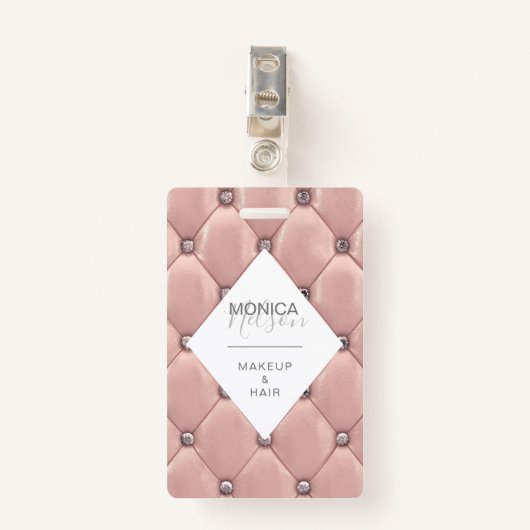 Luxusgold-Rose Ausweis (Vorderseite mit Klammer)