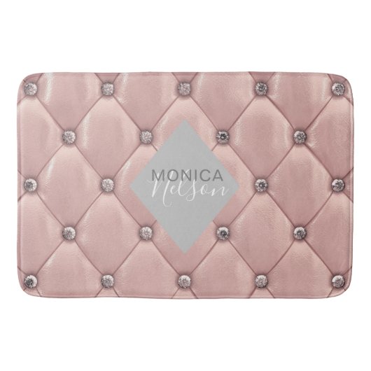 Luxusgold-Rose Badematte (Vorderseite)