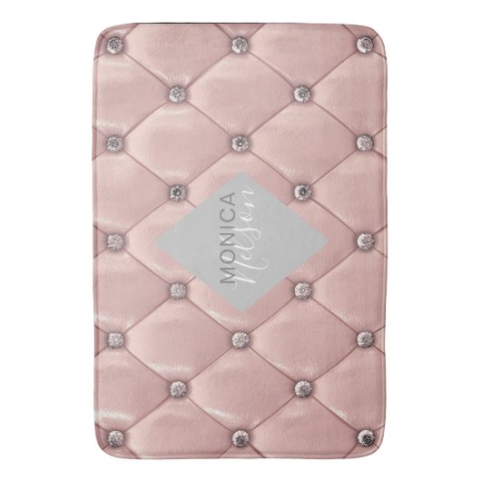 Luxusgold-Rose Badematte (Vorderseite Vertikal)