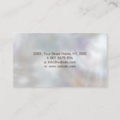 Luxusgold und Amethyst Schmetterling auf Perle Visitenkarte (Rückseite)