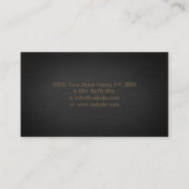 Luxusgold und Amethyst Schmetterling Visitenkarte (Rückseite)