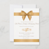 Luxusgoldbogen-Erntedank-Abendessen-Einladungen Einladung (Vorderseite)