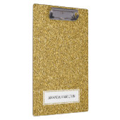 LuxusgoldGlitzer addieren Ihren Namen Klemmbrett (Rechts)