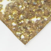 LuxusgoldGlitzer - Druckbild Fleecedecke (Ecke)