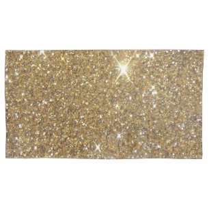LuxusgoldGlitzer - Druckbild Kissenbezug