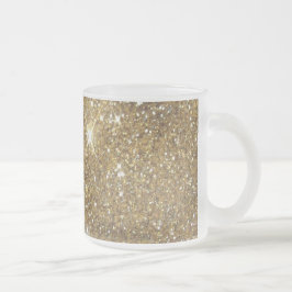 LuxusgoldGlitzer - Druckbild Mattglastasse