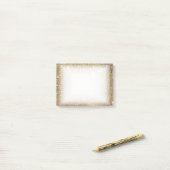 LuxusgoldGlitzer - Druckbild Post-it Klebezettel (Auf Schreibtisch)