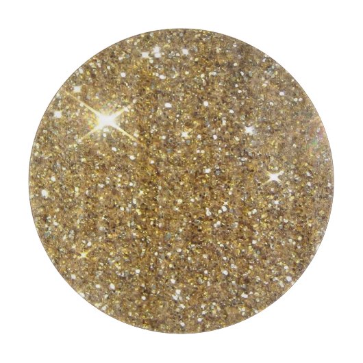 LuxusgoldGlitzer - Druckbild Schneidebrett (Vorderseite)