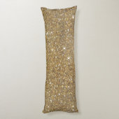 LuxusgoldGlitzer - Druckbild Seitenschläferkissen (Rückseite (Vertikal))