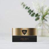 Luxusgoldmonogramm-Zahnarzt-Visitenkarte Visitenkarte (Stehend Vorderseite)