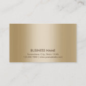 Luxusgoldroter Band-Geschenkgutschein Rabattkarte (Rückseite)