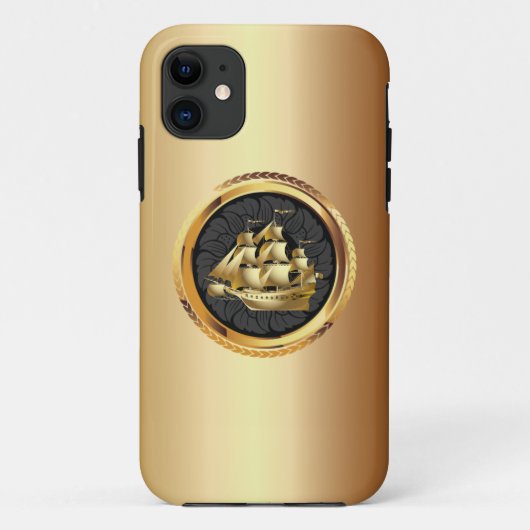 LuxusgoldSegelboot iPhone 5 Fall Case-Mate iPhone Hülle (Rückseite)