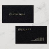 Luxusgoldtext-moderner Minimalistischer Visitenkarte (Vorne/Hinten)