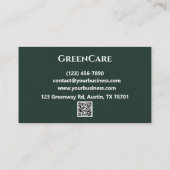 Luxusgraswäscherei Visitenkarte (Rückseite)