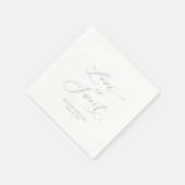 Luxushochzeit "Liebe ist süß" Serviette (Ecke)