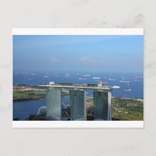 Luxushotel Marina Bay Sands Postkarte (Vorderseite)