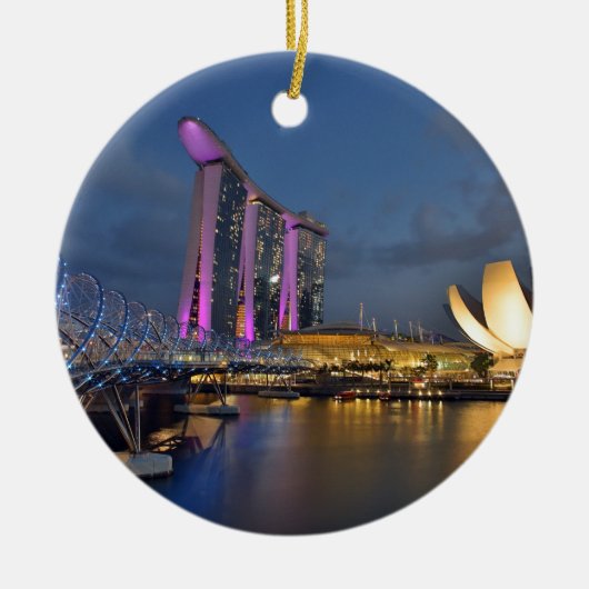 Luxushotel Marina Bay Sands Singapur Keramikornament (Vorne)