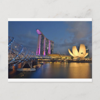 Luxushotel Marina Bay Sands Singapur Postkarte