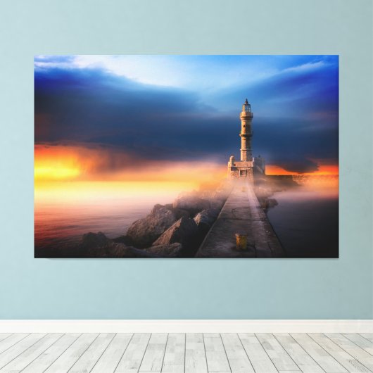 Luxushotel Wall Art Lighthouse Leinwanddruck (Insitu (Holzboden))
