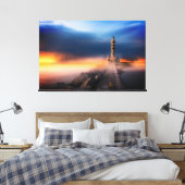 Luxushotel Wall Art Lighthouse Leinwanddruck (Insitu (Schlafzimmer))