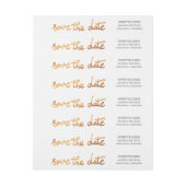 LuxusImitat-Goldfolien-Save the Date Typografie (Bogen)