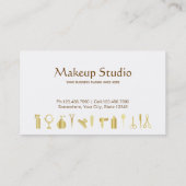 LuxusImitat-Goldkosmetik-Schönheits-Salon Visitenkarte (Rückseite)