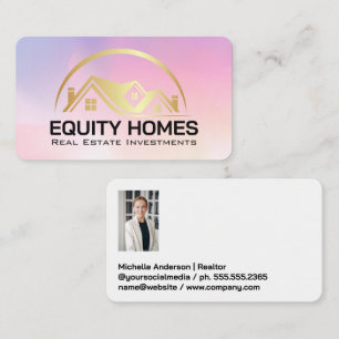 Luxusimmobilien-Logo Immobilienmakler Visitenkarte
