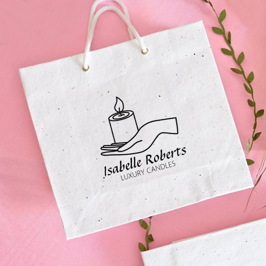 Luxuskerzen Kleines Unternehmen, maßgeschneiderte  Gummistempel