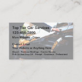 Luxusklasse Taxi Visitenkarte (Vorderseite)