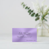 Luxusklastikerin mit Slogan Visitenkarte (Stehend Vorderseite)